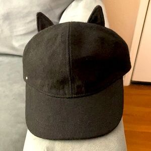 Kate Spade Cat Ear Wool Baseball Cap